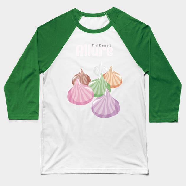 Delicious Dessert Thai Street Food Baseball T-Shirt by KewaleeTee